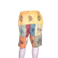 patchwork harem shorts