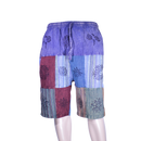 patchwork harem shorts