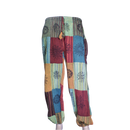 patchwork harem pants