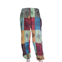 patchwork harem pants