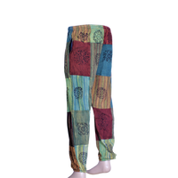 patchwork harem pants