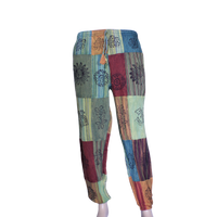 patchwork harem pants