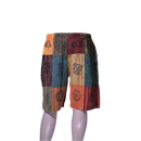 patchwork harem shorts