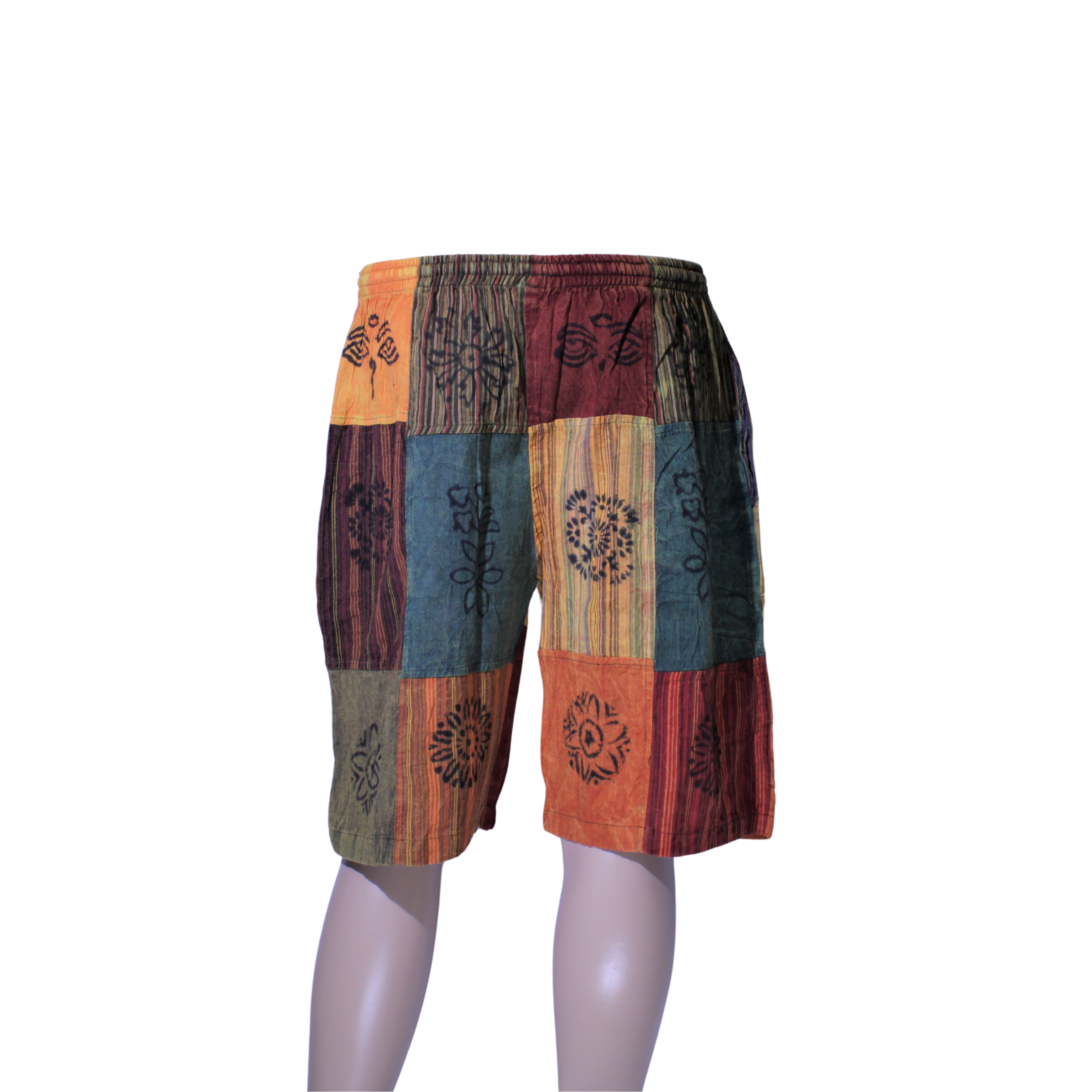 Patchwork Harem Shorts Sun2