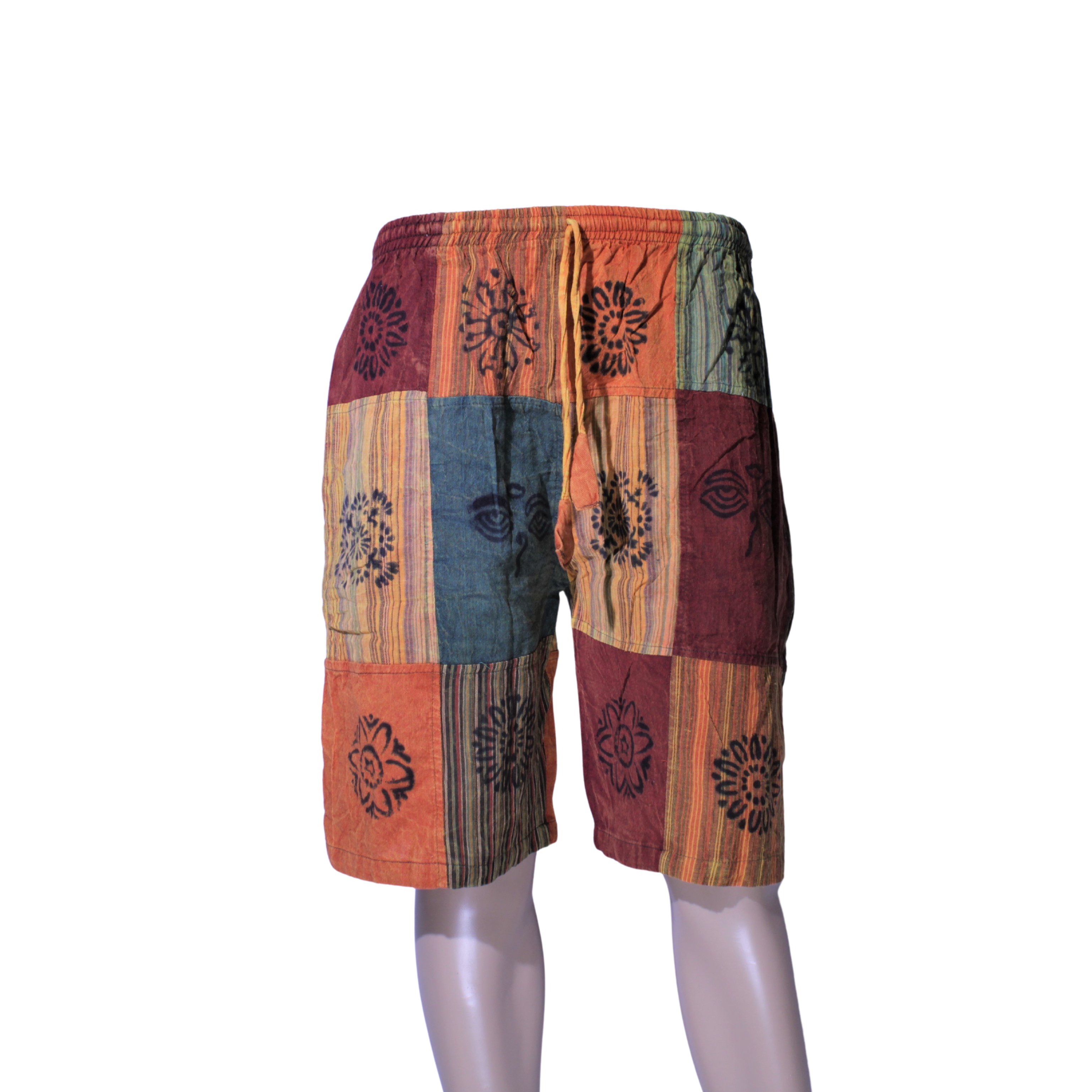 Patchwork Harem Shorts Sun2