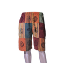 patchwork harem shorts