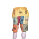 patchwork harem shorts