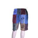 patchwork harem shorts