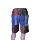 patchwork harem shorts