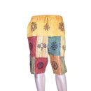 patchwork harem shorts