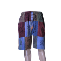 patchwork harem shorts