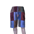 patchwork harem shorts