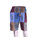 patchwork harem shorts