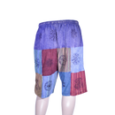 patchwork harem shorts