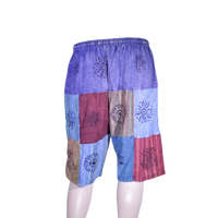 patchwork harem shorts