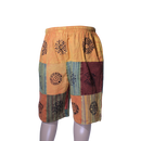 patchwork harem shorts