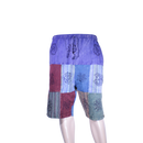 patchwork harem shorts