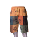 patchwork harem shorts