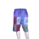 patchwork harem shorts