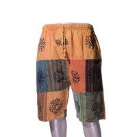 patchwork harem shorts