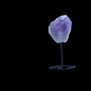 Raw Amethyst with Metal Stand