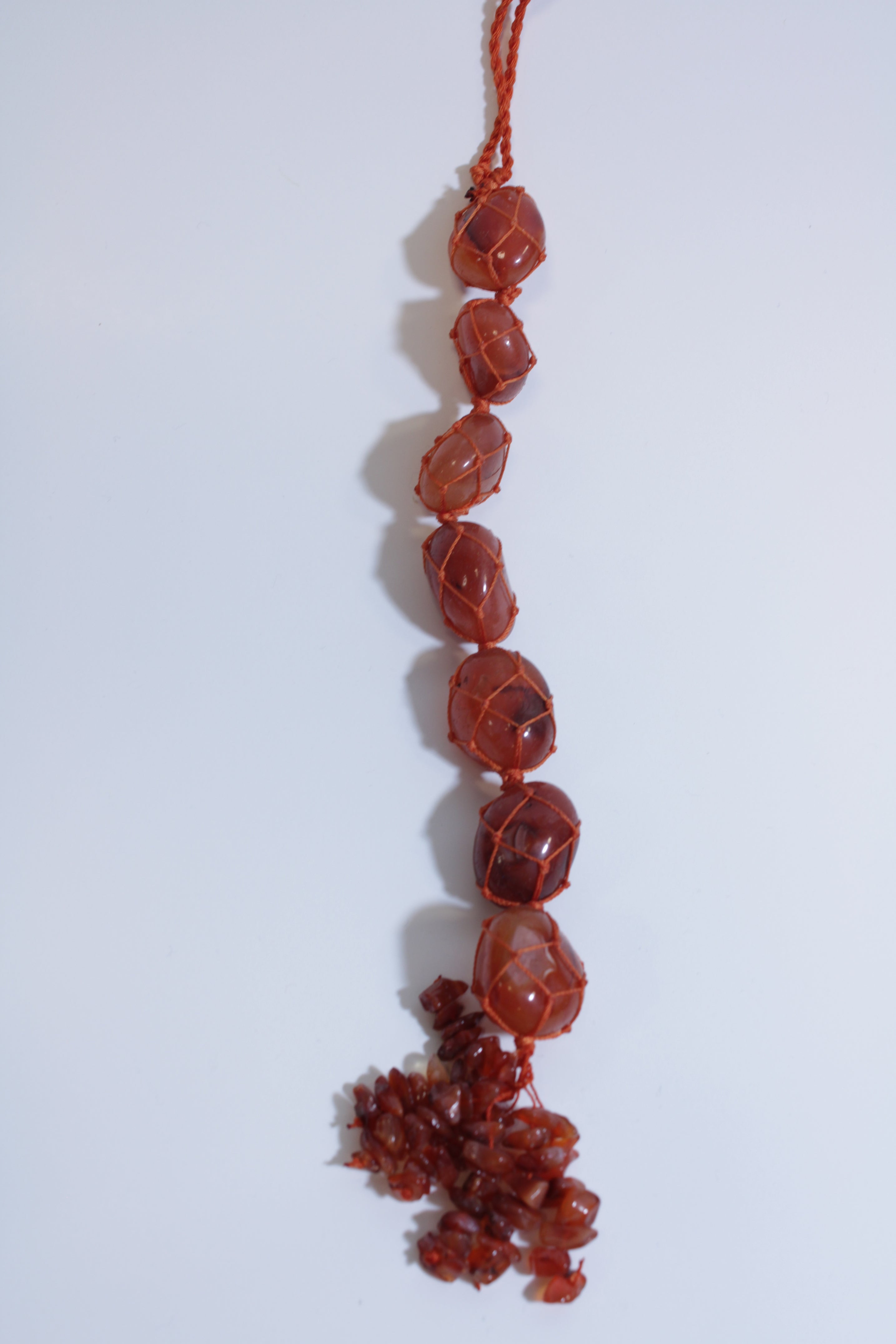 Carnelian Tumble Tassel | Home, Office, Carry-with-you