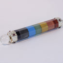 Natural Seven Chakra Gemstone Wand | Crystal Wand