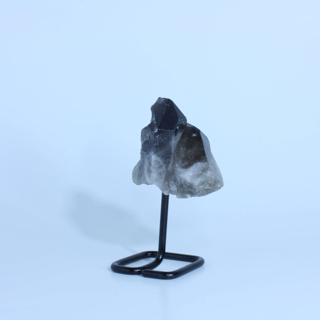 Raw Smoky Quartz with Metal Stand | SMQ3