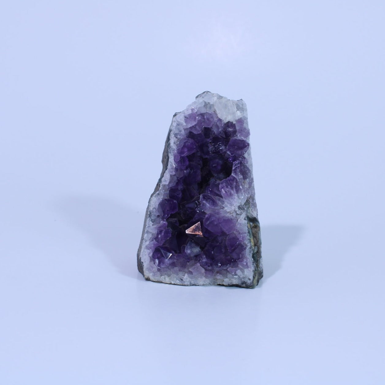 Standing Amethyst Geode Front View